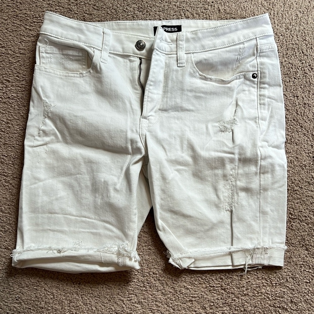 Men’s white Jean shorts